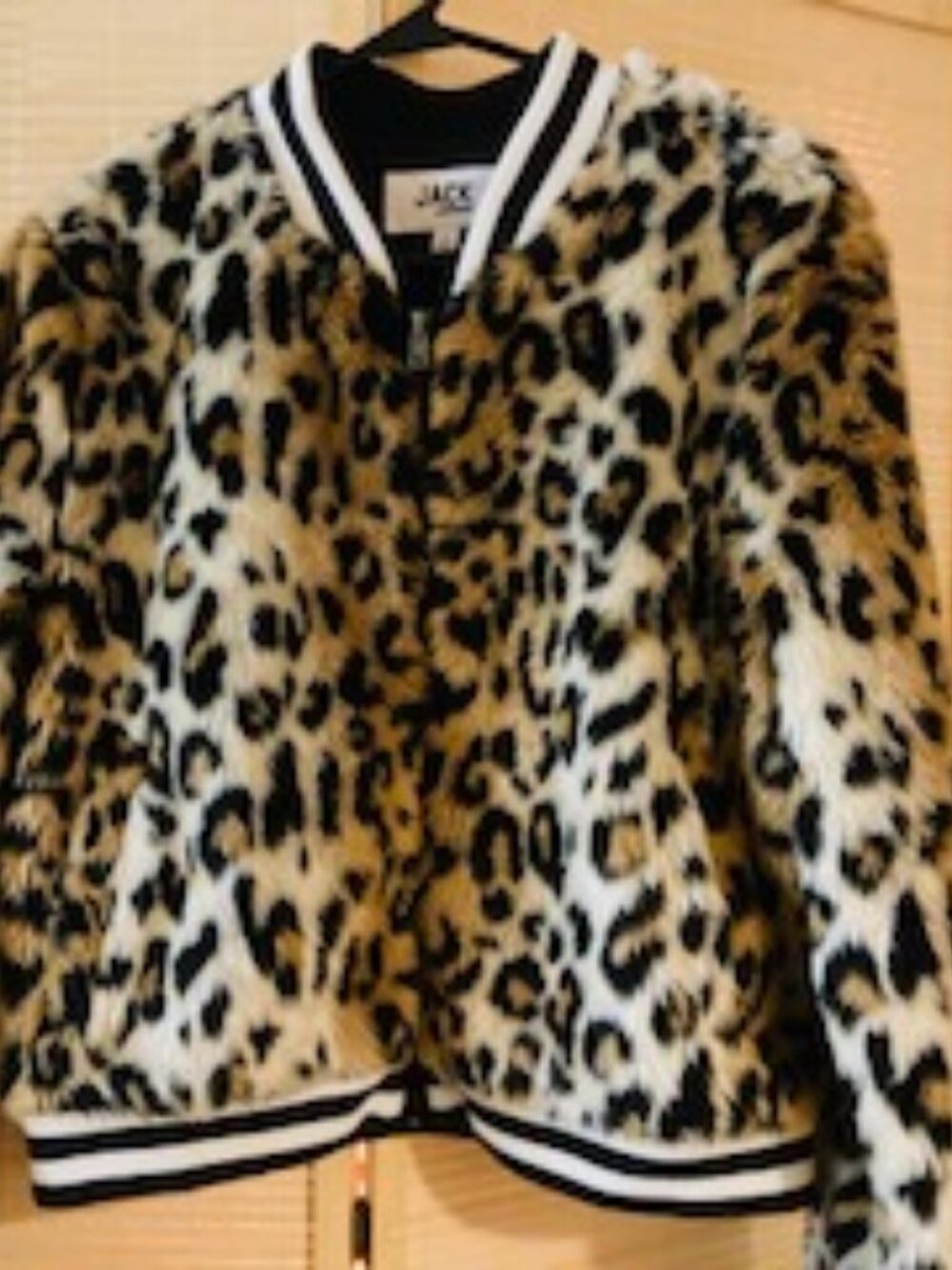 Faux Fur Leopard Jacket